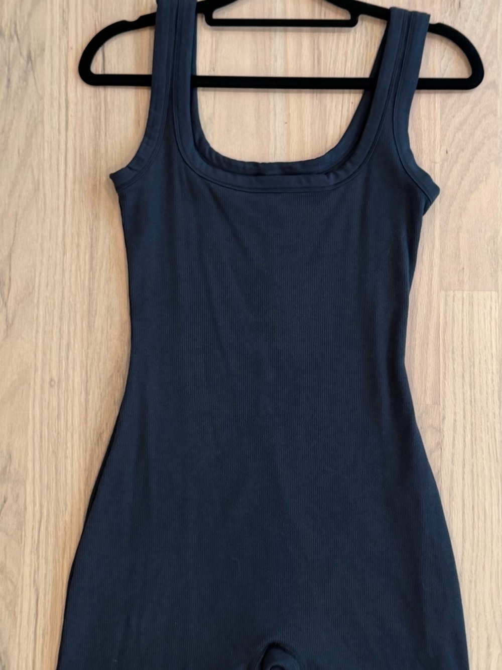 SKIMS Black Sleeveless Scoop Neck Bodysuit